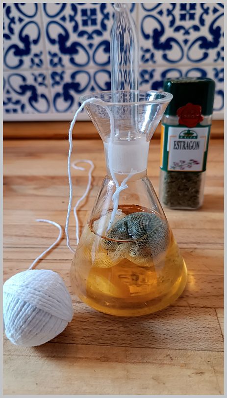 aromatizar vinagre perfumado con hierbas aromáticas